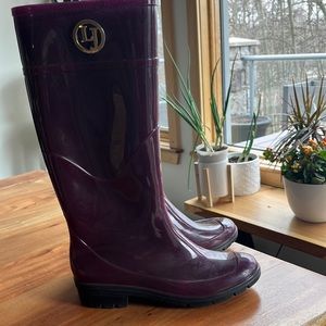 Tall Lemon Jelly Rain boots sz 8 or 39